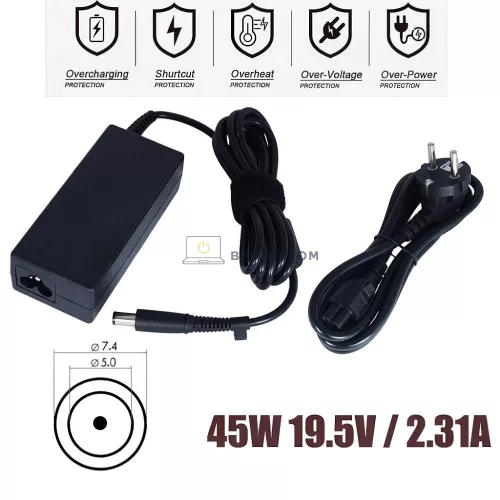HP 19.5V 2.31A (45W) 7.4x5.0mm OEM laptop töltő