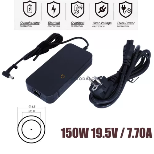 Asus 19.5V 7.7A (150W) 4.5x3.0mm OEM laptop töltő