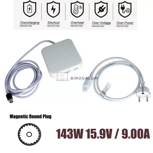 Apple 15.9V 9A (143W) Mágneses kördugó OEM laptop töltő