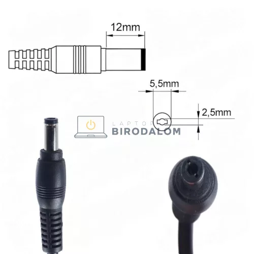 Panasonic 16V 4A (65W) 5,5x2,5mm OEM laptop töltő (Toughbook, Toughpad, Let's Note CF sorozat)