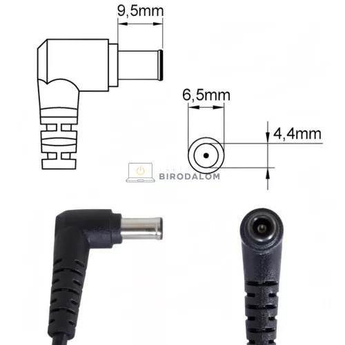 Sony 19.5V 5.2A (100W) 6.5x4.4mm OEM laptop töltő