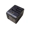 Universal GaN 45W 4 portos gyors-töltő (2× USB-A + 2× USB-C PD), fekete