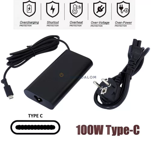 Dell 20V 5A (100W) Type-C OEM laptop töltő
