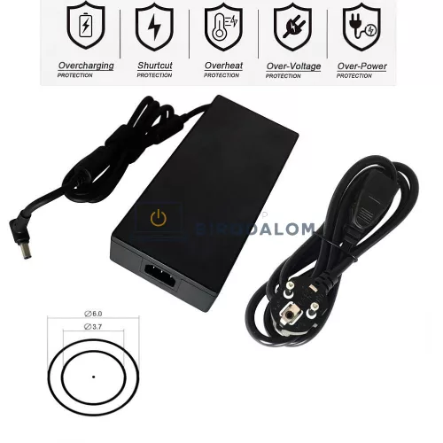 Asus 20V 16.5A 330W OEM laptop töltő – ROG Flow X13, ROG Strix SCAR 16/17/18, ROG Zephyrus Duo 16, 6.0×3.7mm