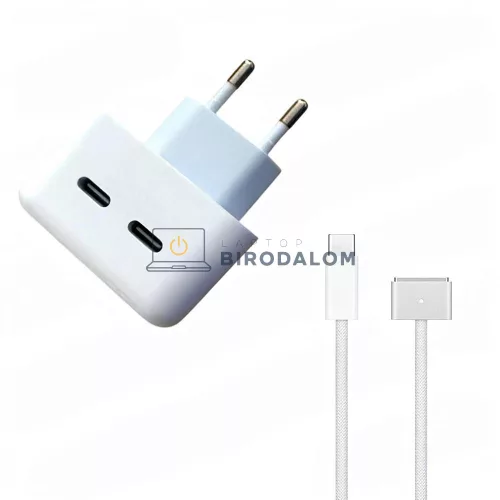 Apple MacBook Air 35W OEM laptop töltő - Dual USB-C / MagSafe 3 (A2681, A2941, A3113, A3449, A3448)