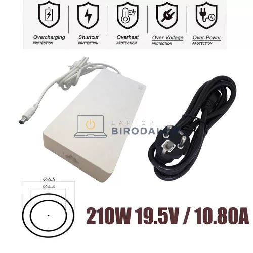 LG 19.5V 10.80A 210W OEM laptop/monitor töltő adapter, fehér