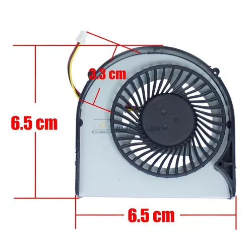Dell Inspiron 3421, 3437, 3441, 3442, 3443, 3541, 3542, 3543, 5421, 5437 / Vostro 3442, 3443 CPU hűtőventilátor (3 pin)