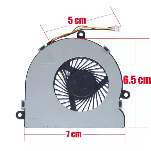 HP Pavilion 14-G, 14-R, 14-S, 15-G, 15-H, 15-R, 15-rb, 245 G3, 246 G3, 250 G3 CPU hűtőventilátor (3 pin)