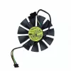 Asus STRIX GTX 750Ti, GTX 950, GTX 960, GTX 1050, GTX 1060, R9 285, R9 370 GPU hűtőventilátor (Fan B, 4 pin, 75MM)