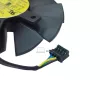 Asus STRIX GTX 750Ti, GTX 950, GTX 960, GTX 1050, GTX 1060, R9 285, R9 370 GPU hűtőventilátor (Fan B, 4 pin, 75MM)