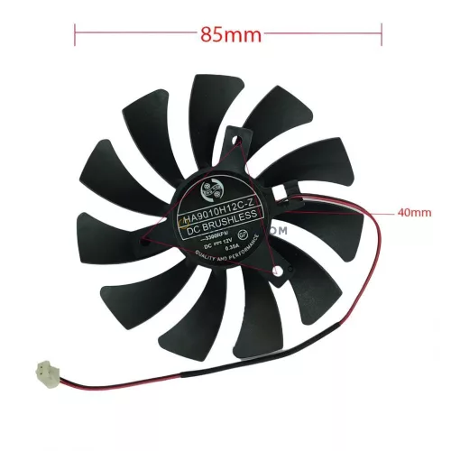 Zotac GeForce GTX 1050 Ti Mini GPU hűtőventilátor, 85mm, 2 pin (HA9010H12F-Z)