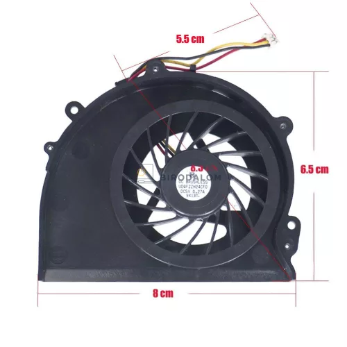 Sony Vaio VGN-AW, VGN-AW11Z, PCG-8131M gyári CPU hűtőventilátor (3 pin)