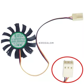 Gyári laptop GPU hűtőventilátor 45mm (3 pin)