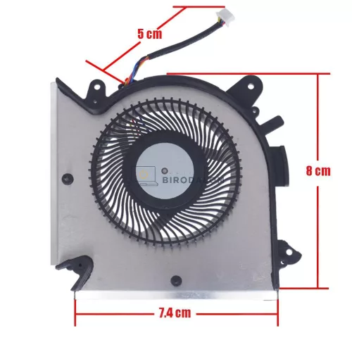 MSI GF63 Thin, GF65 Thin, MS-16R1, MS-16R2, MS-16R3, MS-16R5, MS-16W1 CPU hűtőventilátor (4 pin)