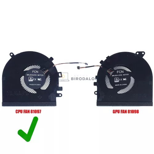 Razer Blade 15 RZ09-0270, RZ09-0300 CPU hűtőventilátor, 4 pin (DFS501105PROT, DFS5K121142621)