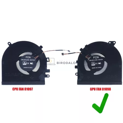 Razer Blade 15 RZ09-0270, RZ09-0300 GPU hűtőventilátor (4 pin)