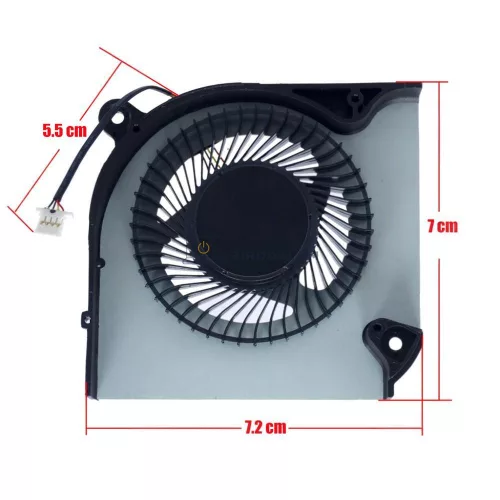 Acer Predator Helios 300 PH315-52, Nitro 5 AN515-43, AN515-54, AN517, AN517-51 GPU hűtőventilátor (4 pin)