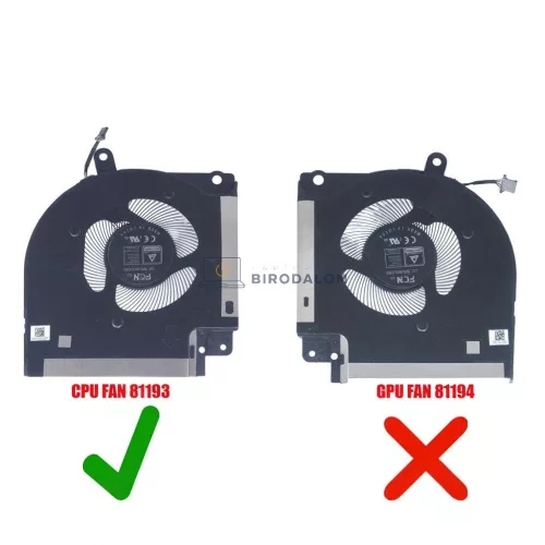 Dell Alienware X17 R1, X17 R2 gyári CPU hűtőventilátor, 4 pin (CN-0X63JW, EG50061S1-1C040-S9A)