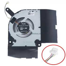   Asus ROG Strix Scar 17 2020 GL732LXS, GL732LWS GPU hűtőventilátor (4 pin)