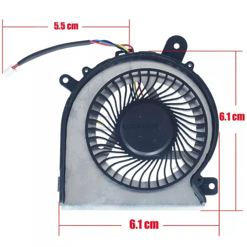 MSI Katana GF66 11UC, GF76, Pulse GL76, GL66 GPU hűtőventilátor (4 pin)