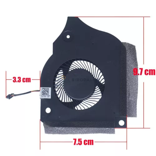 Dell G5 5590, G7 7590, G7 7790 gyári CPU hűtőventilátor, 4 pin (63NYM, DFS5K223052831)