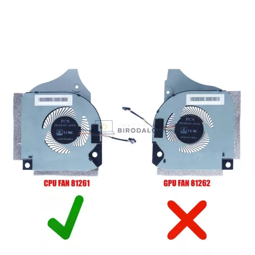 Dell G5 5590, G7 7590, G7 7790 gyári CPU hűtőventilátor, 4 pin (63NYM, DFS5K223052831)