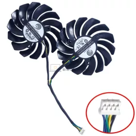   MSI GeForce RTX 3060, 3070, 3070Ti, 3080, 3080Ti, 3090 Ventus GPU hűtőventilátor, 85mm, 4 pin (PLD09210B12HH)