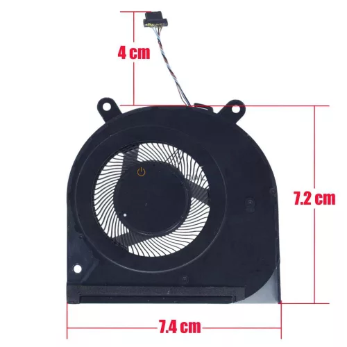HP Pavilion x360 14-DW, 14M-DW, 14-dw1010wm, 14-dw0044nb CPU hűtőventilátor (4 pin)