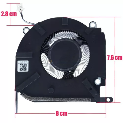 HP OMEN 16-k, 16-n sorozat CPU hűtőventilátor (4 pin, 12V) – EG75071S1-C220-S9A