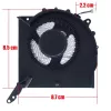 Lenovo Legion Pro 5 16IRX8, Pro 5 16ARX8, Y9000P 2023 CPU hűtőventilátor (4 pin)