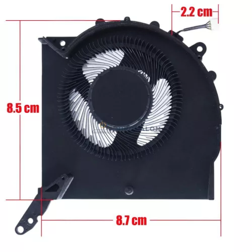 Lenovo Legion Pro 5 16IRX8, Pro 5 16ARX8, Y9000P 2023 CPU hűtőventilátor (4 pin)