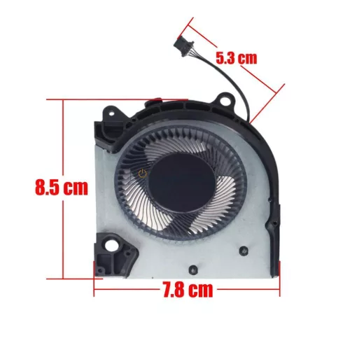 Dell G15 5510, 5511, 5515 CPU hűtőventilátor, 4 pin (DFSCK22105182Q, FN9R)