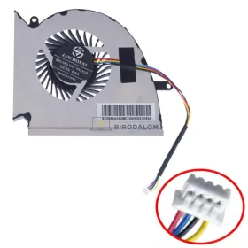   MSI GE75 Raider 8SF, 9SF, 9SG, 10SE, 10SF, GL75 Leopard GPU hűtőventilátor, 4 pin (PABDD06015SL-N417, PABDD06015SL-N414)