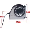 MSI GE75 Raider 8SF, 9SF, 9SG, 10SE, 10SF, GL75 Leopard GPU hűtőventilátor, 4 pin (PABDD06015SL-N417, PABDD06015SL-N414)