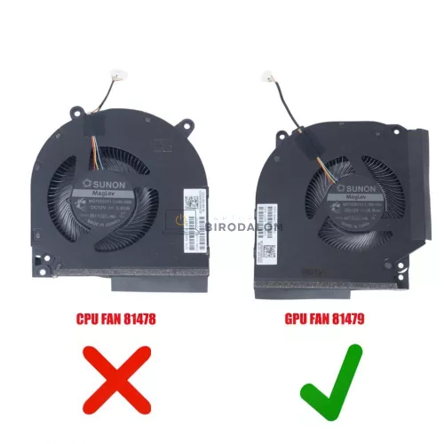 HP Victus 16-R, 16-S, OMEN 16-W, 16-XD, 16-AE, 16-AP GPU hűtőventilátor (5 pin)