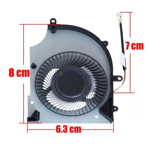 MSI Stealth 16 AI Studio A1VIG, A1VHG, A1VGG, A1VFG CPU hűtőventilátor (4 pin)