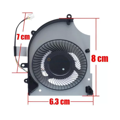 MSI Stealth 16 AI Studio A1VIG, A1VHG, A1VGG, A1VFG GPU hűtőventilátor (4 pin)