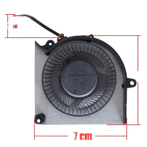 MSI Pulse 16 AI C1V, C1VFKG, C1VGKG CPU hűtőventilátor (4 pin)