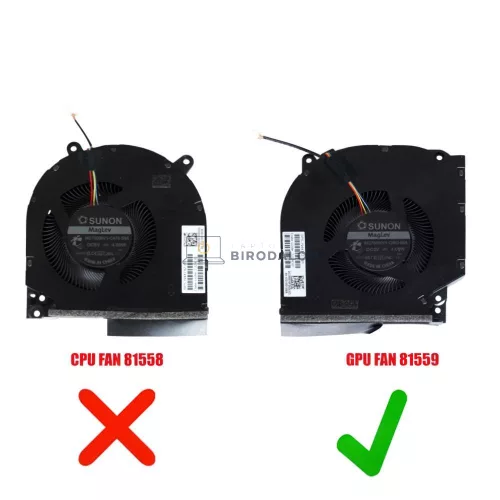 HP Victus 16-R, 16-S, OMEN 16-W, 16T-AE, 16-AP GPU hűtőventilátor (5 pin, 60W)
