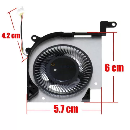 MSI Prestige 14 AI Evo C1MG, MS-14N1 GPU hűtőventilátor (5 pin)