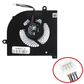   MSI Stealth 17M A12U, A12UE, MS-17R1 CPU hűtőventilátor, 4 pin (E322501301A87, BS5005HS-U3I)