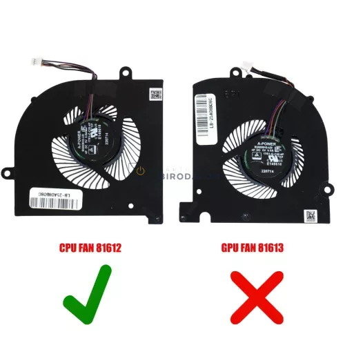 MSI Stealth 17M A12U, A12UE, MS-17R1 CPU hűtőventilátor, 4 pin (E322501301A87, BS5005HS-U3I)