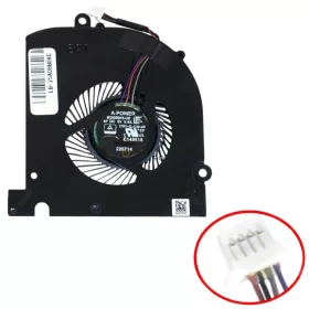 MSI Stealth 17M A12U, A12UE GPU hűtőventilátor (4 pin)