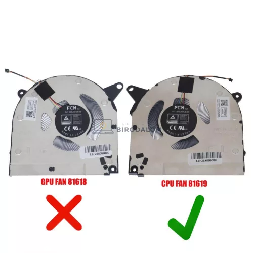 Lenovo Legion S7-15ACH6, Slim 7 Gen 6, Y9000X, R9000X CPU hűtőventilátor (4 pin) (5F10S13971, 5F10S13972)