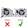 MSI Stealth GS77 12UHS, 12UH, 12UGS, 12UE GPU hűtőventilátor (4 pin)