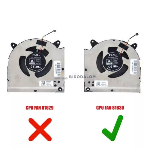 Lenovo Legion S7-16IAH7 82TF, S7-16ARHA7 82UG, Y9000X, R9000X IAH7 GPU hűtőventilátor (4 pin)
