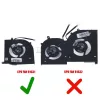 MSI Creator Z17 MS-17N1, A12UKST, A12UMST, A12UET, A12UGST, A12UHST CPU hűtőventilátor (4 pin)