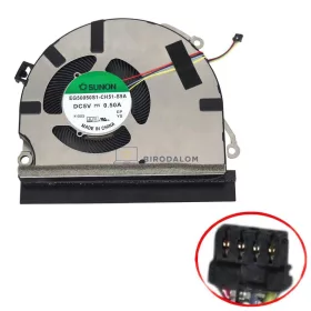   Asus ExpertBook B1 B1400, B1500, B1400CBA, B1500CEPE, B1500CBA CPU hűtőventilátor (4 pin)