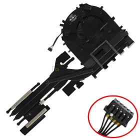   Lenovo ThinkPad E14 Gen 4, E15 Gen 4 CPU+GPU hűtőventilátor, 5 pin