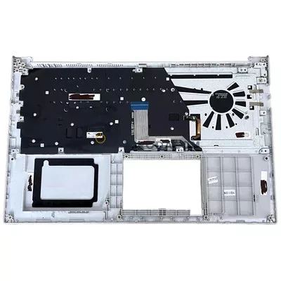 Asus Vivobook X513E, X513EA, X513EP, S513E, S513EA, F513E, F513EA, K513E, M513U gyári billentyűzet (HU kiosztás, háttérvilágítással), ezüst (esztétika hibás)